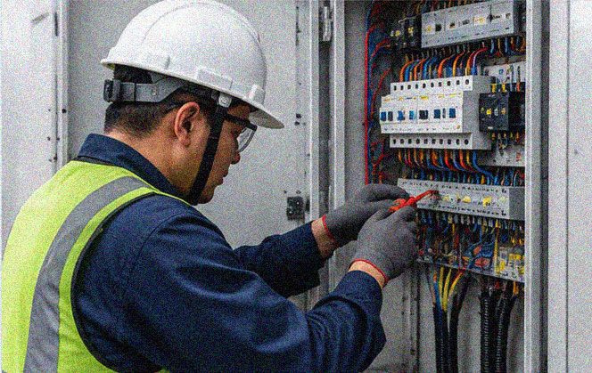 Mechanical and electrical installation for sewerage systems